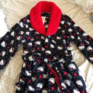 Hello kitty Sanrio plush robe juniors medium